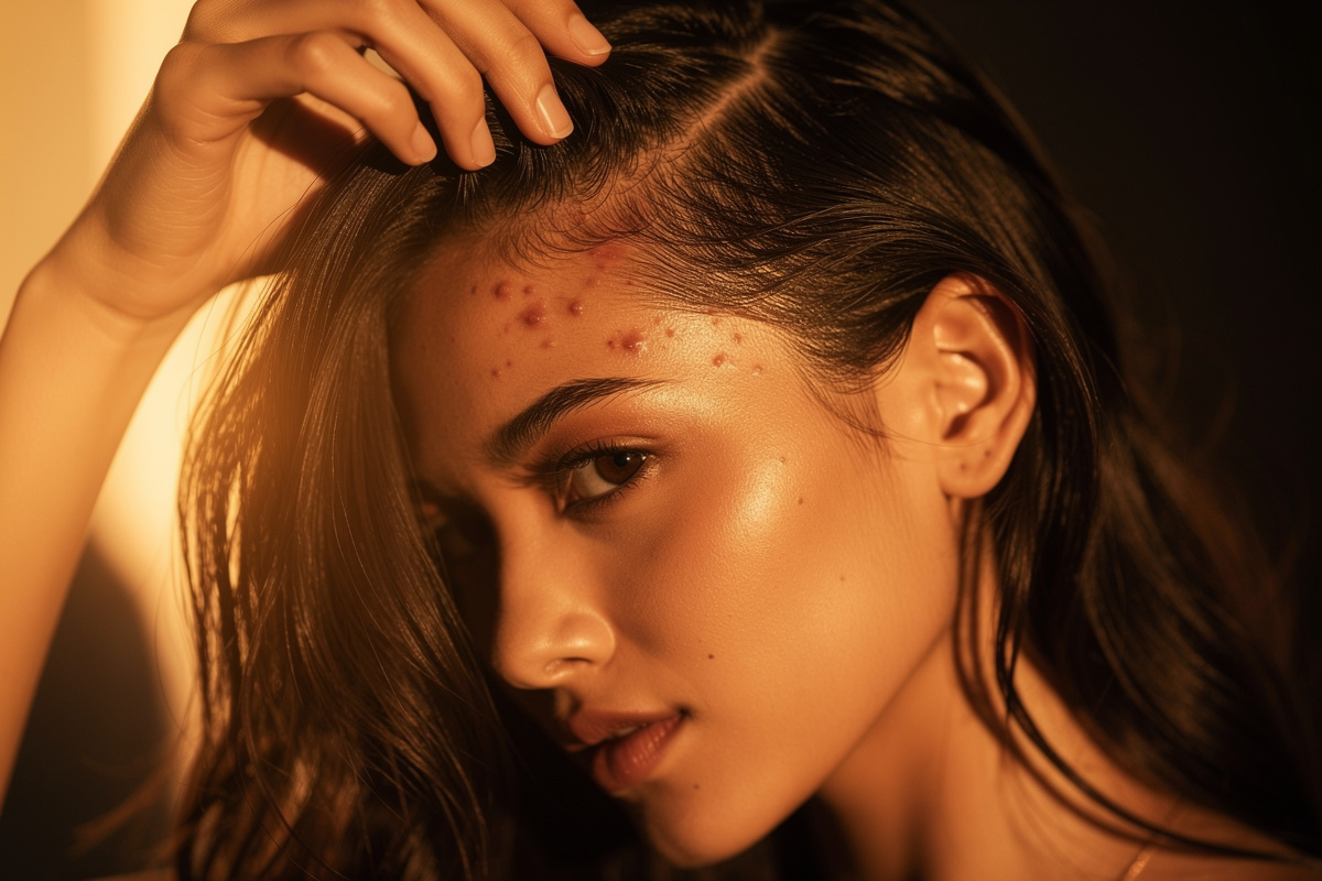 Bouton dans les cheveux : causes, solutions et prévention