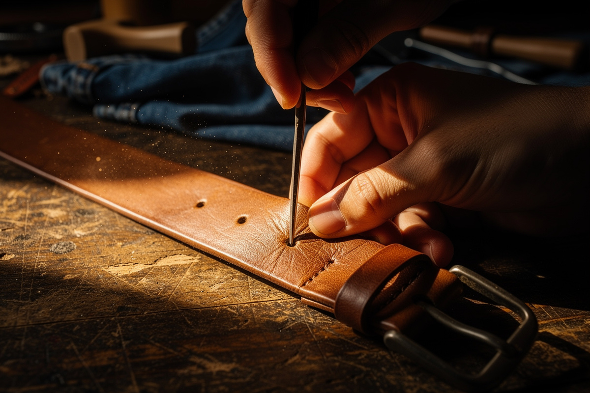 Ceinture trop grande : comment faire un trou propre sans emporte-pièce ?