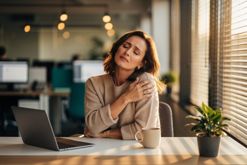 Comment détendre ses trapèzes au bureau discrètement ?
