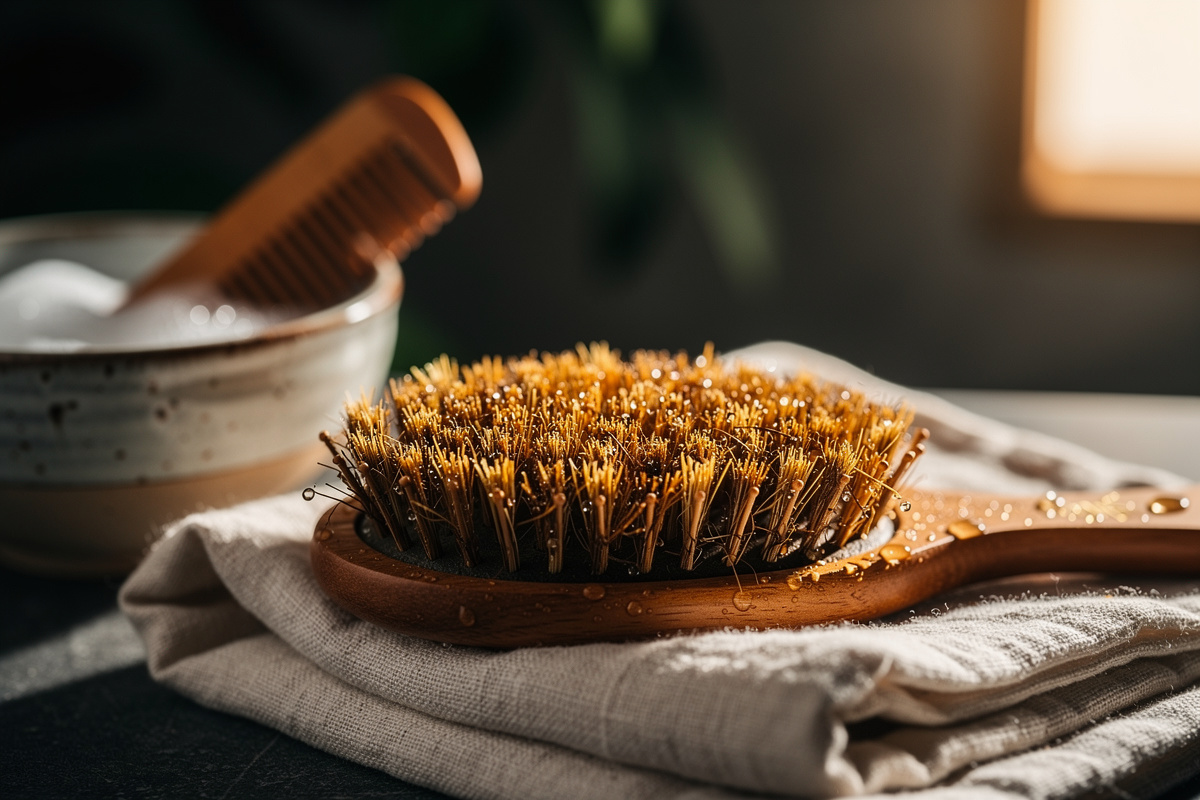 Comment nettoyer une brosse à cheveux en sanglier ?
