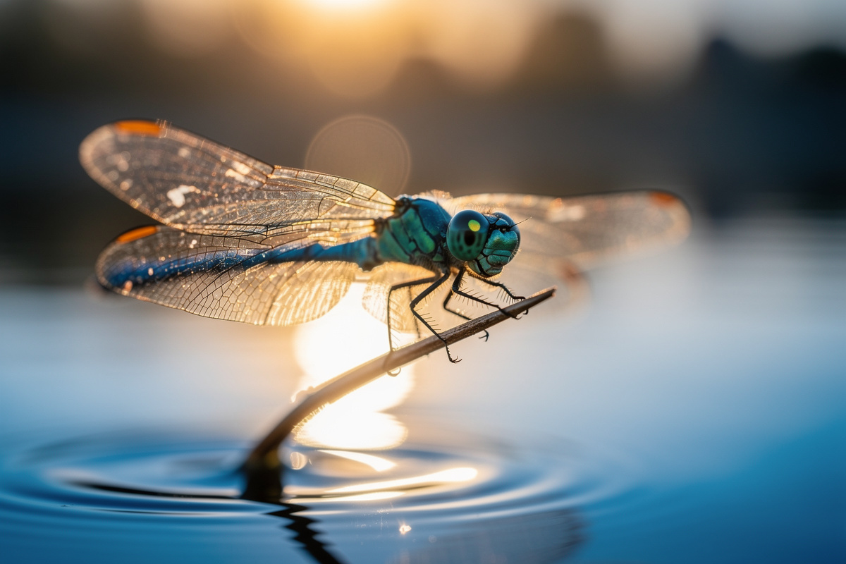 Quelle est la signification de la libellule bleue ?