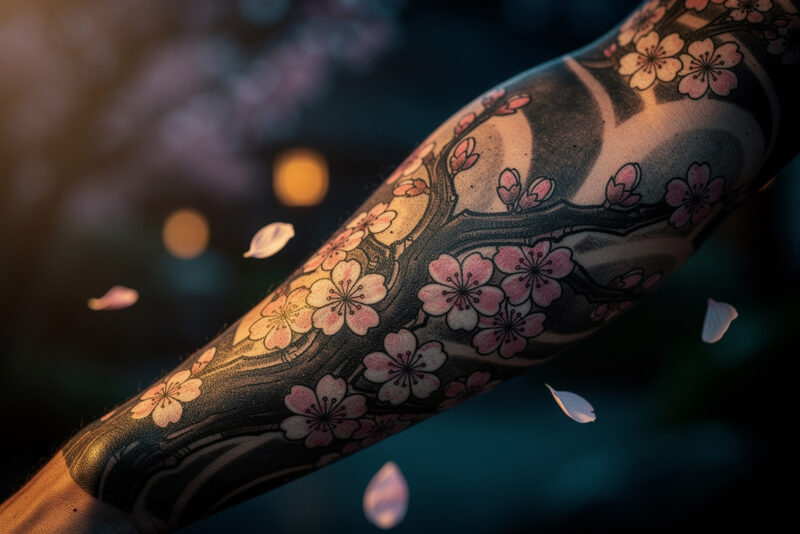 Tatouage fleur de cerisier : signification et conseils pour durer