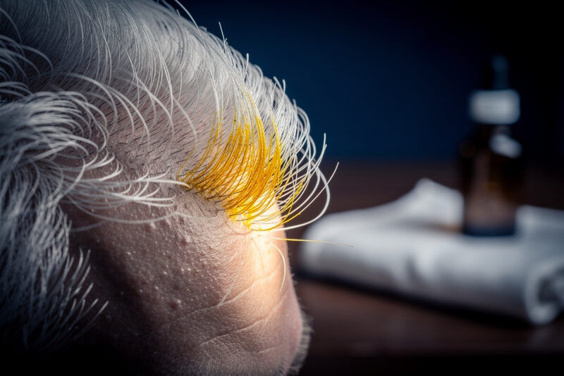 Bétadine sur cheveux blancs : mon test et le vrai résultat