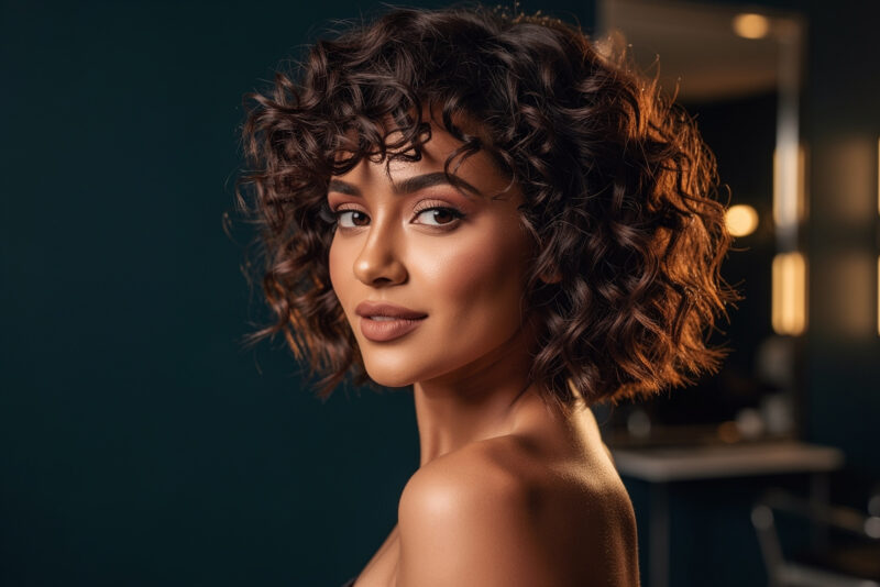 Quelle coupe mi-longue pour une femme aux cheveux bouclés ?