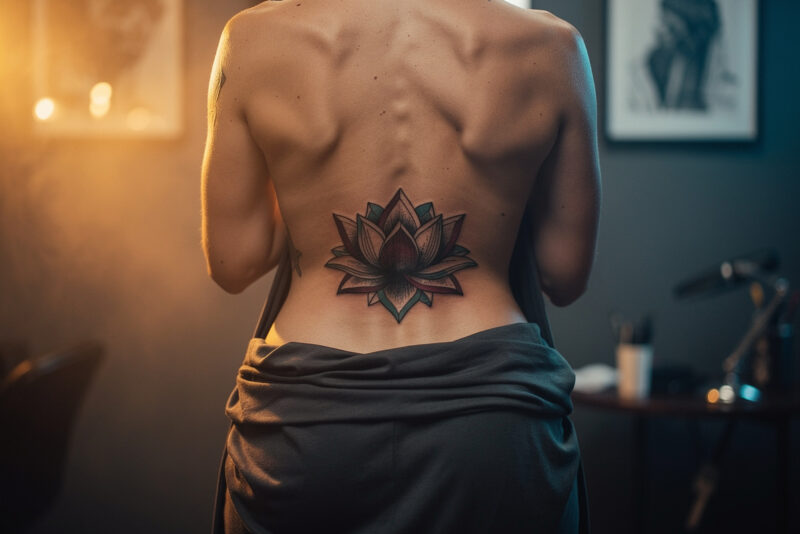 Tatouage fleur dans le bas du dos : conseils, placement, entretien