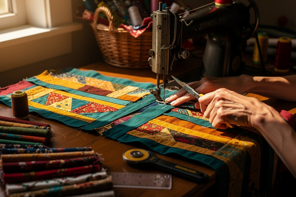 Tutoriel : comment faire un patchwork avec des chutes de tissus